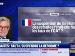 Replay BFM Bourse - L'éco du monde : Retraites : une suspension de la réforme ferait-elle flamber les taux français ? - 09/10