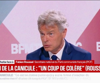 Replay Face à Face - Gestion de la canicule: Le gouvernement a une responsabilité quand il baisse les moyens, affirme Fabien Roussel, secrétaire national du PCF