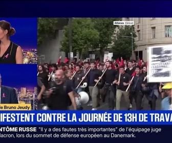 Replay BFM Grand Soir - Ils manifestent contre la journée de 13h de travail - 01/10