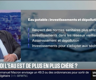 Replay BFM Première - BFM Conso : Pourquoi l'eau est de plus en plus chère ? - 23/12
