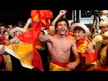Replay Les supporters espagnols fêtent la qualification en demies après la victoire contre la Belgique