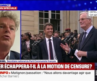 Replay Tout le monde veut savoir - Fabien Roussel : Barnier, un virage à droite - 05/09