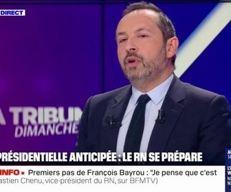 Replay BFM Politique - Nous sommes prêts: Sébastien Chenu affirme que le RN se prépare à une potentielle présidentielle anticipée