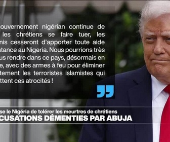 Replay Journal de l'Afrique - Donald Trump menace le Nigéria d'une intervention militaire pour cause de meurtres de chrétiens