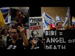 Replay Manifestation à l'aéroport Ben Gourion contre Netanyahu avant sa visite aux États-Unis
