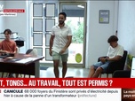 Replay BFM Première - Canicule: shorts, tongs… Quelles sont les règles au travail ?