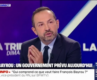 Replay BFM Politique - Nous ne sommes pas liés par l'échec de tous ceux qui vont composer ce gouvernement, assure Sébastien Chenu (RN)