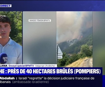 Replay BFM Story - Story 3 : Près de 40 hectares brûlés en Ardèche (pompiers) - 17/07