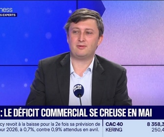 Replay Les Experts : France, le déficit commercial se creuse en mai - 08/07