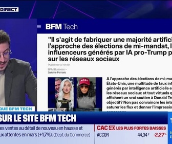 Replay Tech & Co, la quotidienne - À lire sur le site Tech&Co : À l'approche des élections de mi-mandat, les faux influenceurs générés par IA pro-Trump pullulent sur les réseaux sociaux, par Sylvain Trinel - 21/04