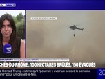 Replay 20H BFM - Dans les Bouches-du-Rhône, après avoir fixé l'incendie, 200 pompiers restent mobilisés pour éviter une reprise de feu à La Rove