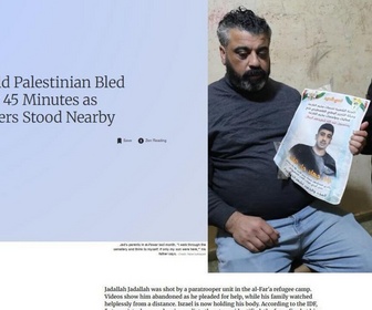 Replay Dans la presse - Quand des soldats israéliens laissent agoniser sous leurs yeux un enfant palestinien