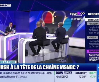 Replay Tech & Co, la quotidienne - Elon Musk à la tête de la chaîne MSNBC ? - 25/11