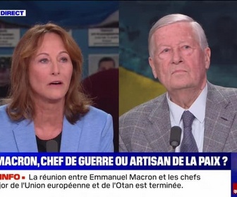 Replay BFM Story - Face à Duhamel : Ségolène Royal - Macron, chef de guerre ou artisan de la paix ? - 11/03