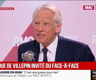 Replay Face à Face - Guerre au Moyen-Orient: Je suis pour que nous ayons un renforcement de la Finul, voire une coalition de pays qui puissent aider l'état libanais à désarmer le Hezbollah, déclare Dominique de Villepin, ancien Premier ministre