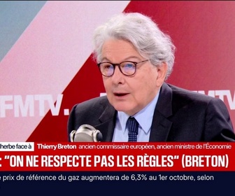 Replay Face à Face - Déficit de la France: On ne respecte pas les règles, assure Thierry Breton, ancien Commissaire européen, ancien ministre de l'Economie