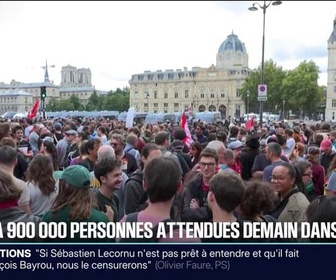 Replay 20H BFM - Grève du 18 septembre: jusqu'à 900.000 personnes attendues demain dans la rue