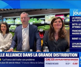 Replay Good Morning Business - Nouvelle alliance entre les Mousquetaires et Auchan