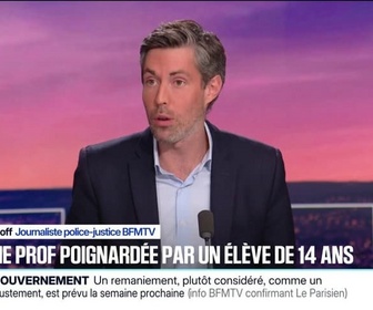 Replay 20H BFM - Professeure poignardée à Sanary-sur-Mer: aucun élément de dangerosité n'avait été relevé par le juge des enfants suite à une expertise datant de septembre dernier