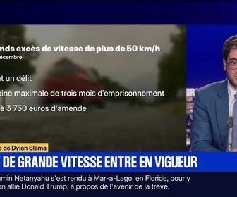 Replay BFM Grand Soir - Le délit de grande vitesse entre en vigueur - 29/12