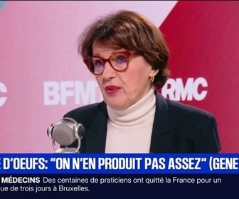 Replay Face à Face - Pénurie d'œufs: On n'en produit pas assez (...) parce que c'est trop compliqué d'installer des bâtiments d'élevage, déplore la ministre de l'Agriculture, Annie Genevard