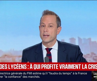 Replay BFM Première - Colère des lycéens, à qui profite vraiment la crise ? - L'édito politique - 14/10