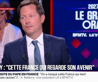 Replay Le Grand Oral 2027 - Léon XIV à Paris: Oui j'ai communié à la Concorde, déclare François-Xavier Bellamy, vice-président des Républicains