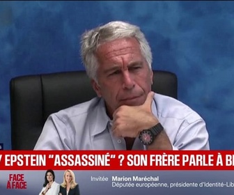 Replay 20H BFM - Mort de Jeffrey Epstein: Je sais qu'il a été assassiné, les lourdes accusations de son frère à BFMTV