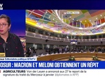 Replay BFM Grand Soir - Mercosur : Macron et Meloni obtiennent un répit - 18/12