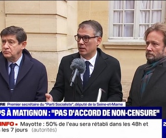 Replay 20h Brunet - PS à Matignon : Pas d'accord de non-censure - 16/12