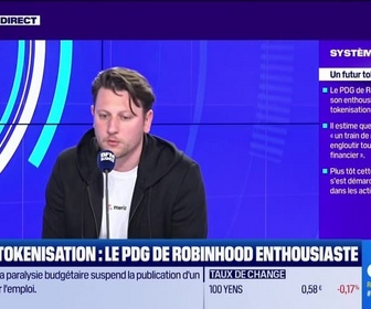 Replay BFM Crypto, les Pros - BFM Crypto, le Club : Tokenisation, le PDG de Roinhood enthousiase - 03/10