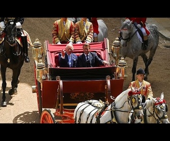 Replay Royaume-Uni : Emmanuel Macron reçu avec les honneurs royaux au palais de Windsor