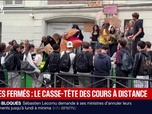 Replay BFM Première - Lycées: face au fermetures, l'installation des cours à distance
