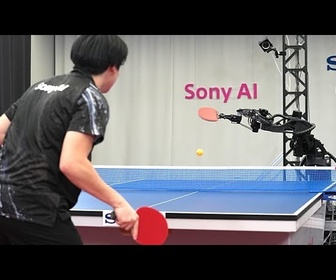 Replay Un robot de Sony dopé à l'IA bat des pros du tennis de table
