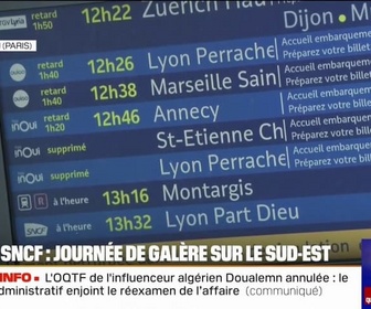 Replay 20H BFM - Trains retardés ou annulés... un défaut d'alimentation électrique a paralysé le trafic à la Gare de Lyon