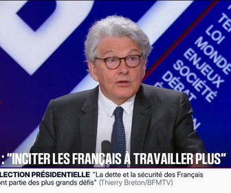Replay BFM Politique - Thierry Breton, ancien commissaire européen, compare les programmes économiques d'Édouard Philippe et de Gabriel Attal pour 2027