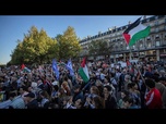 Replay Des milliers de personnes manifestent à Paris pour la reconnaissance de l'État palestinien