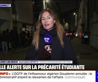 Replay 20H BFM - LE REPORTAGE DU 20H - Précarité étudiante: un étudiant sur deux déclare sauter régulièrement des repas