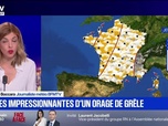 Replay BFM Grand Soir - Images impressionnantes d'un orage de grêle - 27/08