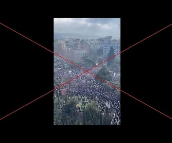 Replay Ancienne vidéo de manifestations en Grèce partagée avec des affirmations sur un pays paralysé