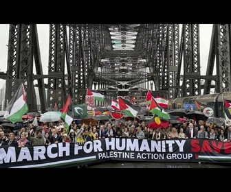 Replay Australie : à Sydney, des dizaines de milliers de personnes marchent pour Gaza