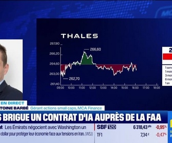 Replay BFM Bourse - Thales monte, mise sur l'IA pour le contrôle aérien - 20/04