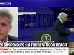 Replay 20H BFM - Suspension des droits de douane: Gabriel Picard, président de la Fédération des exportateurs de vins et spiritueux, évoque une petite forme de soulagement