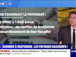 Replay Le Dej Info - Barnier à Matignon : les patrons rassurés ! - 06/09