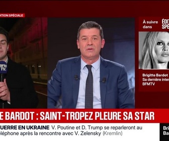 Replay BFM Grand Soir - Brigitte Bardot : Saint-Tropez pleure sa star - 28/12