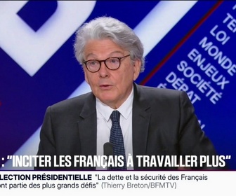 Replay BFM Politique - Retraites: Il faut inciter les Français à travailler davantage, lance Thierry Breton, ancien commissaire européen