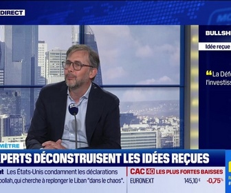 Replay BFM Bourse - Bullshitomètre : La Défense c'est de l'investissement durable - FAUX répond Eric Simonnet - 25/05