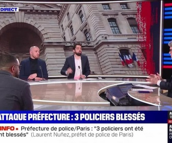 Replay BFM Story - Story 1 : Trois policiers attaqués devant la préfecture de police de Paris - 04/02