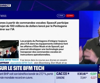 Replay Tech & Co, la quotidienne - À lire sur le site Tech&Co : Diriger des drones à partir de commandes vocales, SpaceX participe à un appel à projet de 100 millions de dollars lancé par le Pentagone qui veut accélérer sur l'IA, par Raphael Raffray - 17/02