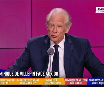 Replay Les Grandes Gueules - Dominique de Villepin face aux GG